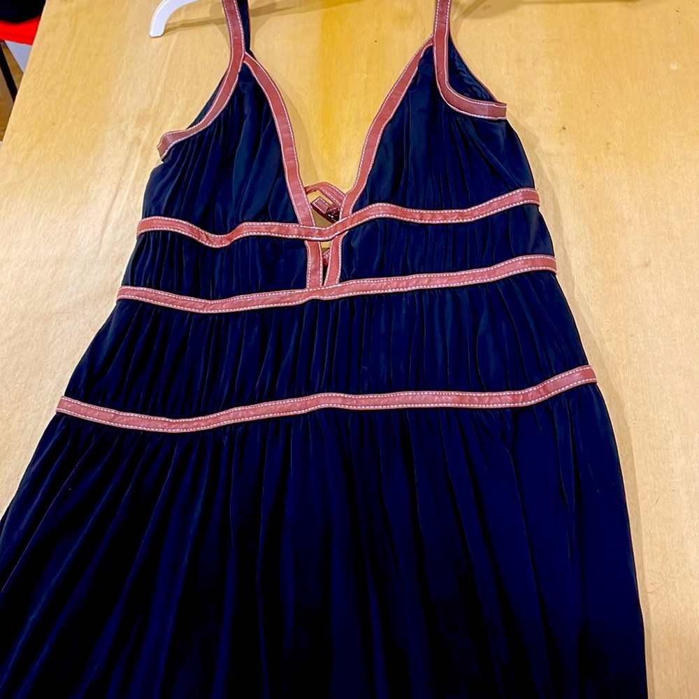 BCBG leather strap dress